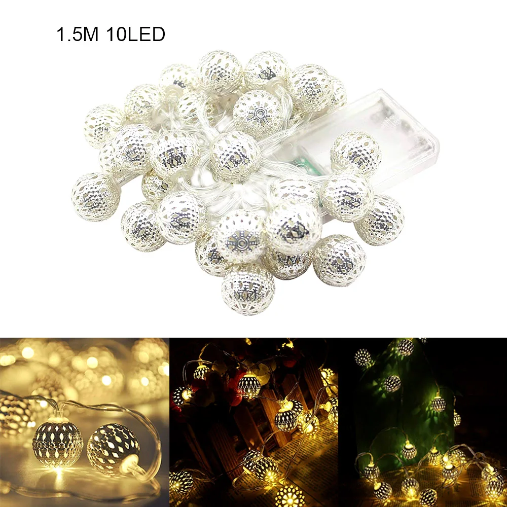 1.5m/3.0m/6m Globe String Lights LED Fairy Battery Operated for Indoor Party Patio Wedding Bedroom Christmas Trees | Лампы и освещение