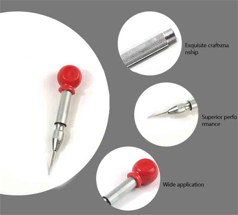 

HSS Punching Automatic Center Pin Center Punch Stator Punch Spring Loaded Marking Drilling Manual Tools With A Protective Sleeve