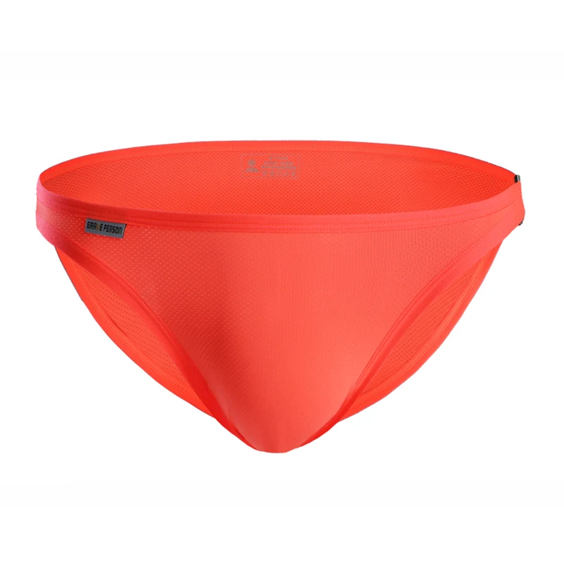 Мужские трусы брифы Brave Person из нейлоновой сетки дышащее нижнее белье модные с