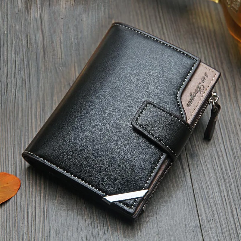 Новый деловой мужской кошелек короткий вертикальный повседневный