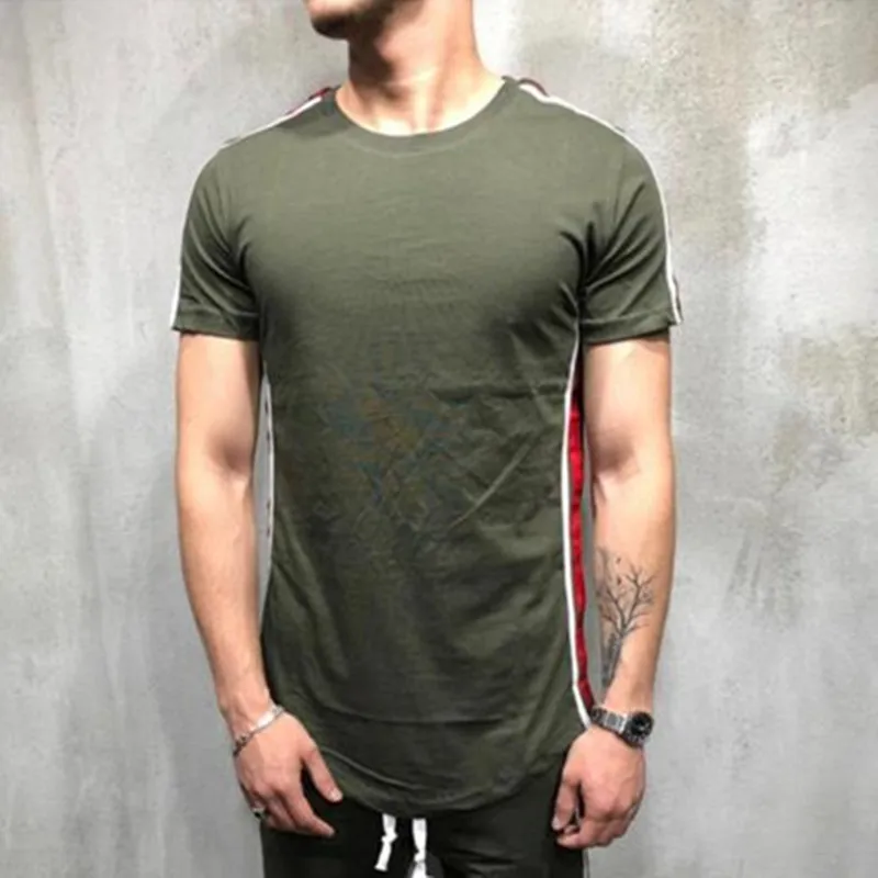 

Men's T-shirt Short Sleeve Summer men's short sleeve T-shirt new fashion sports fitness
