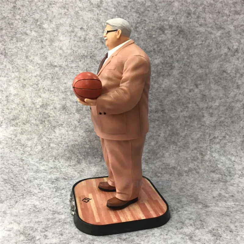 

21CM SLAM DUNK Anzai Shohoku Holding A Basketball Instructor Christmas Gift PVC Action Model Toy Large Statue Free Shipping G941