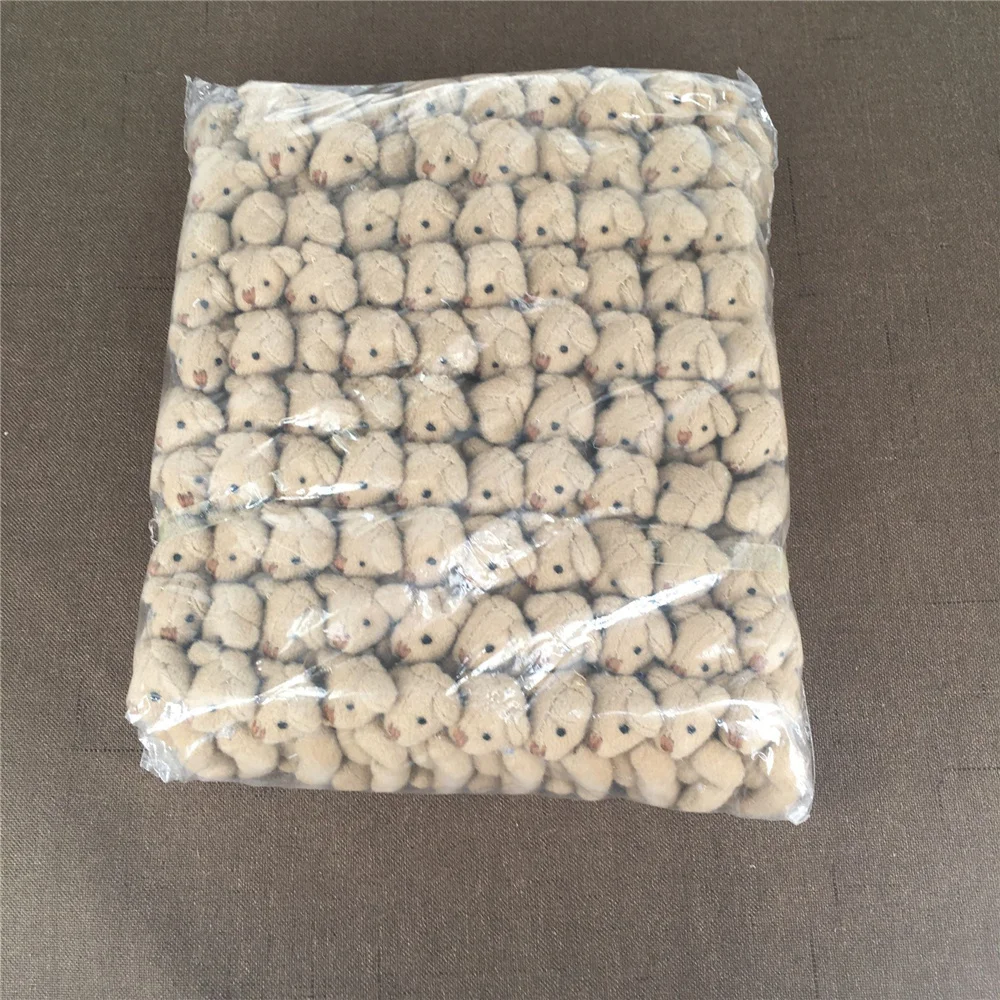 100 шт./пакет маленький 4 см прибл. Мягкие милые медведи аксессуары плюшевые