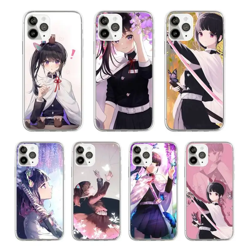 

Demon Slayer Tsuyuri Kanawo Phone Case Transparent soft For iphone 5 5s 5c se 6 6s 7 8 11 12 plus mini x xs xr pro max