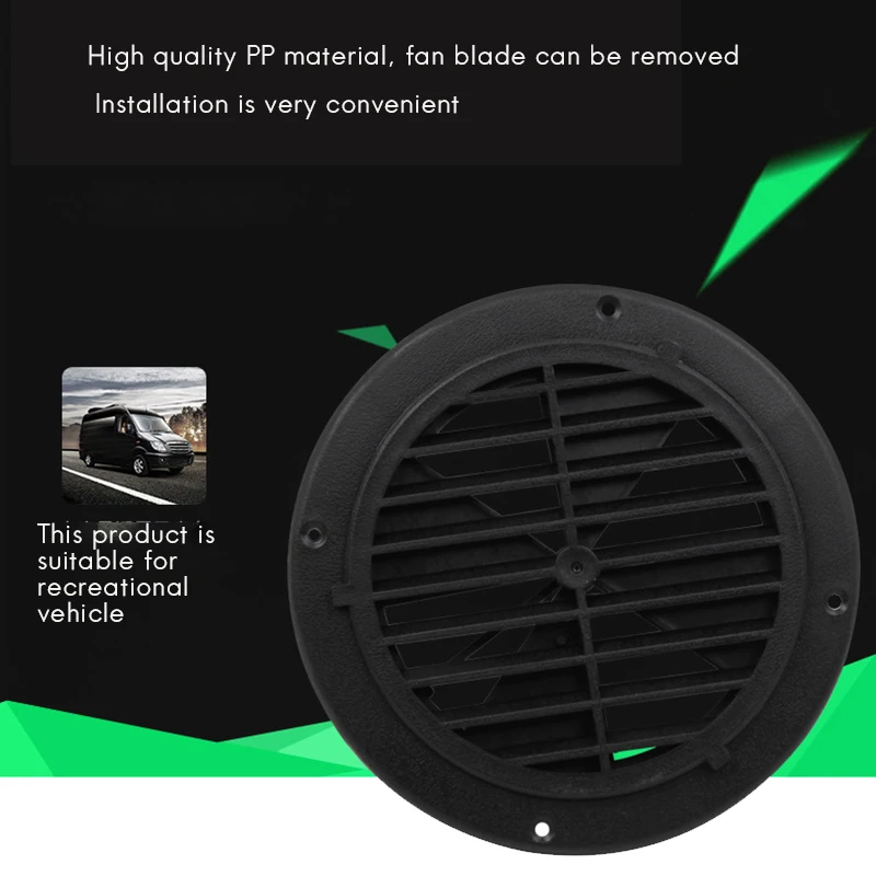 

RV Yachts Boats Plastic Round Air Vents Louver Exhaust Fans