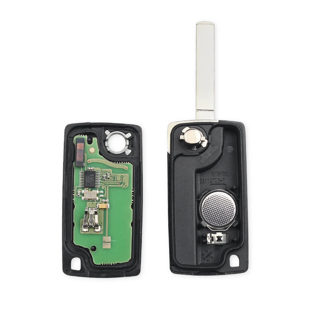 KEYYOU 433 МГц ID46 чип ключ для автомобиля Peugeot 207 307 407 208 308 408 607 партнер дистанционный 3