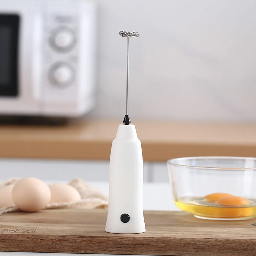 

Solid Color Mixer 22×4.5×2cm Stirrer Battery Handheld PP+stainless Steel