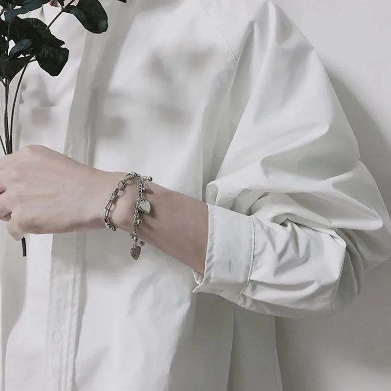 Новинка милая цепь в стиле ретро с металлическим покрытием и крутым сердцем