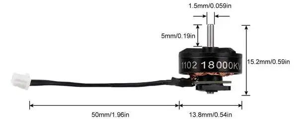 BETA FPV 1102 motores sin escobillas 18000KV alta eficiencia tiempo de vuelo m&aacute;s largo para Dron de carreras RC Avi&oacute;n de juguete-1