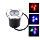 Светодиодный подземный светильник, 12 В, 3 Вт, уличный садовый Точечный светильник, 24 В постоянного тока, встраиваемый напольный, ландшафтный, RGB, s 220 В, 110 В, водонепроницаемый