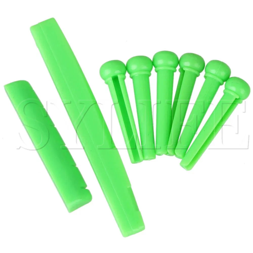 Зеленые пластиковые акустические гитарное село Классические инструменты