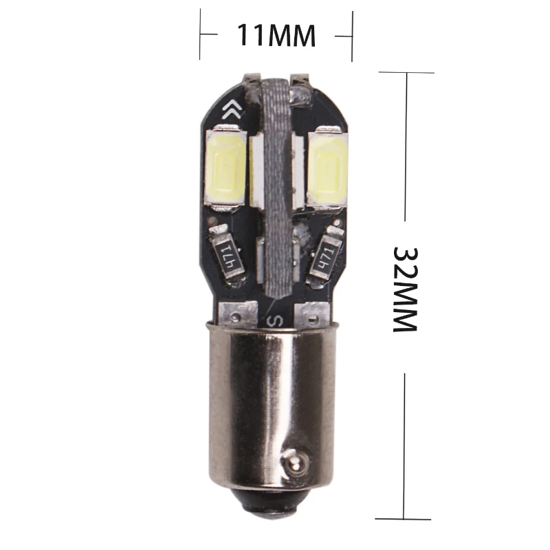 10 шт. BA9S led 233 T4W 8smd 5630 Светодиодная силиконовая Лампа Внутреннее освещение для