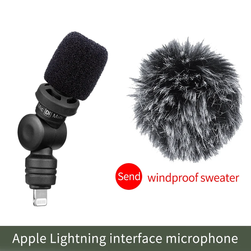 Смарт-микрофон Saramonic Di Mini или UC видео для смартфона 180 градусов свободное вращение