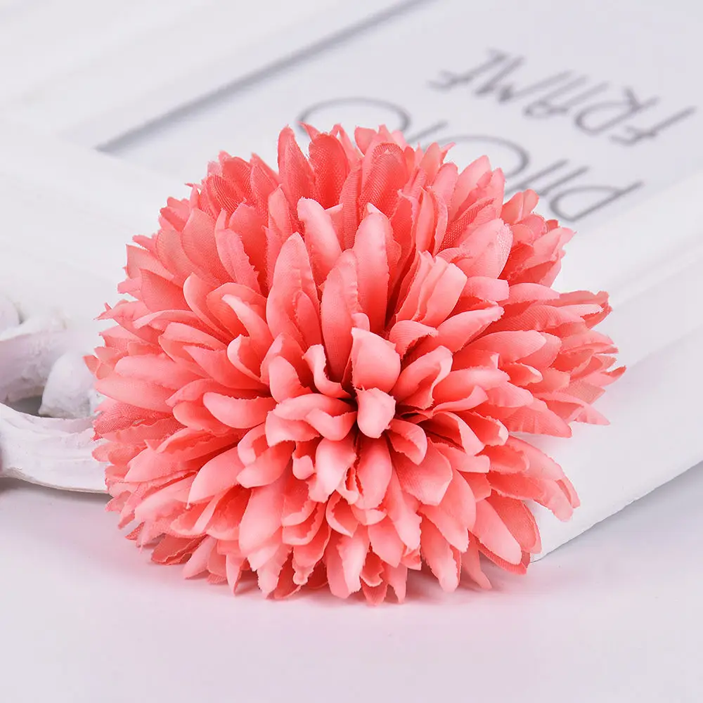 

5 Pcs/lot Artificial Chrysanthemum Flower Head Handwork DIY Table Dahlia Artificial Flower Arrangement Hydrangea Decoration