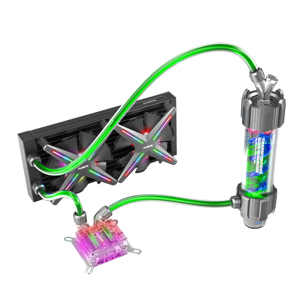 Чехол ALSEYE XTREME для ПК сделай сам водяной Coolling 240 мм регулируемый RGB ASUS Sync Gigabyte FUSION с