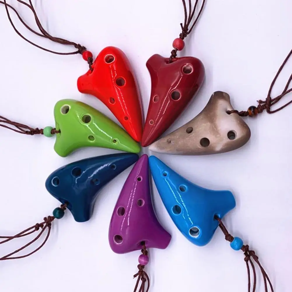 

Flute 6 Hole Soprano C Ceramic Flauta Ocarina Of Flute Kid's Musical Ocarina Mini Toy Instruments B2d9