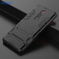 for cover xiaomi mi 9t case shockproof armor hard cover for xiaomi mi9t silicone stand phone bumper case for xiaomi mi 9 t cover