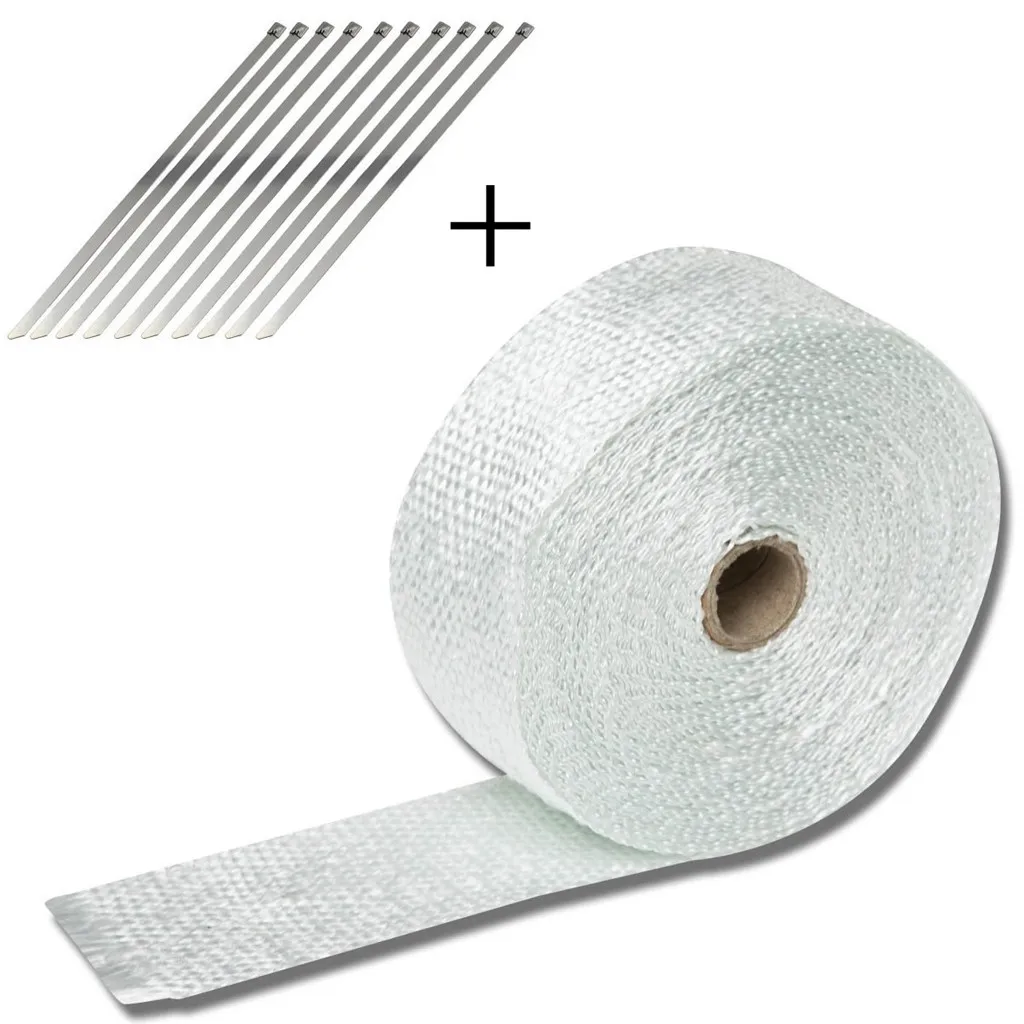 Мотоцикл 10 м фиберглассовый выхлопная труба защиты тепловой коллектор