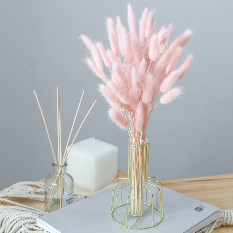 Натуральные сухие цветы зайцехвостника для дома свадебное украшение Цветочная