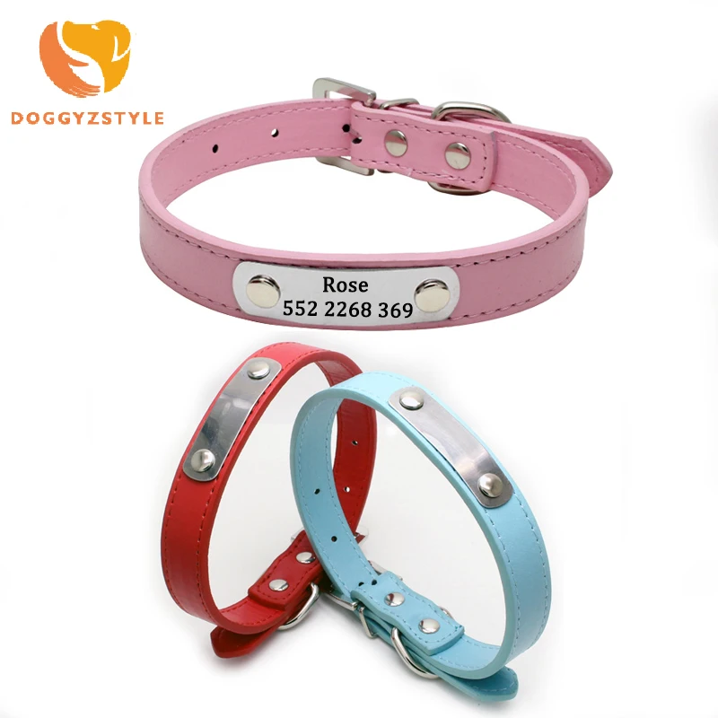 Индивидуальный ошейник для собак изготовленные на заказ из искусственной кожи
