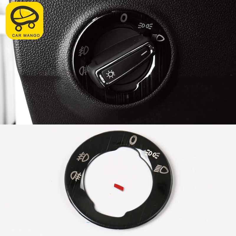 CARMANGO для Фольксваген T ROC 2018 2019 автомобильный Стайлинг переключатель фар рамка