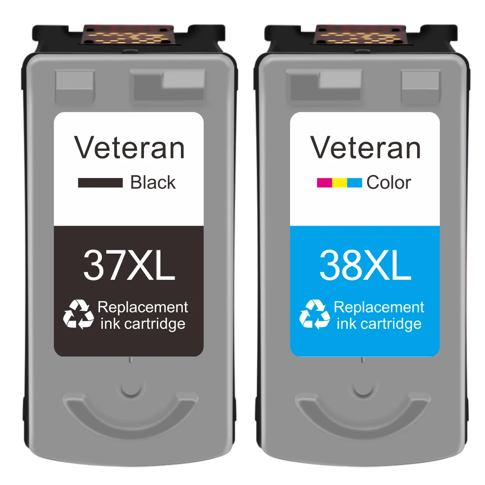Veteran PG37 CL38 чернильный картридж для Canon PG-37 PG 37 PIXMA MP140 MP190 M210 MP220 MP420 IP1800 IP2600 MX300 MX310