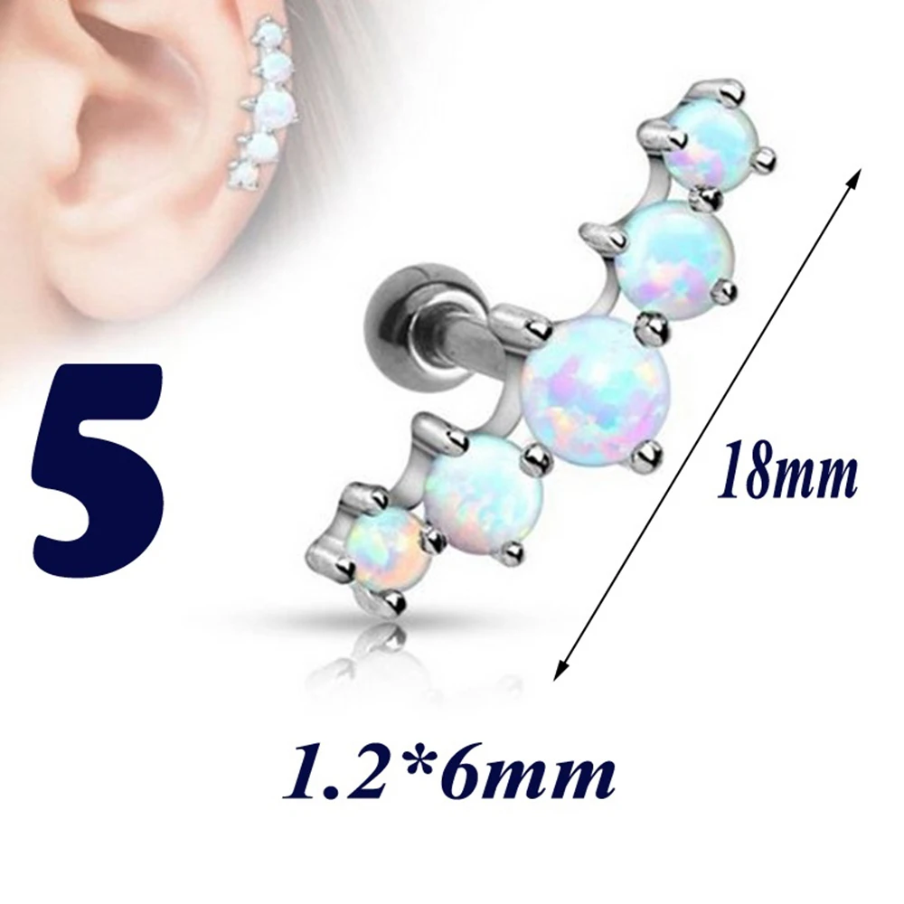 Фото 1Pc Opal Piercing Set Women Nose Septum Daith Tragus Cartliage Eyebrow Ring Studs Trendy Orelha Lip Labret CBR Body Jewelry Украшения и 1Pc Opal Piercing Set Women Nose Septum Daith Tragus Cartliage Eyebrow Ring Studs Trendy Orelha Lip Labret CBR Body Jewelry Украшения и