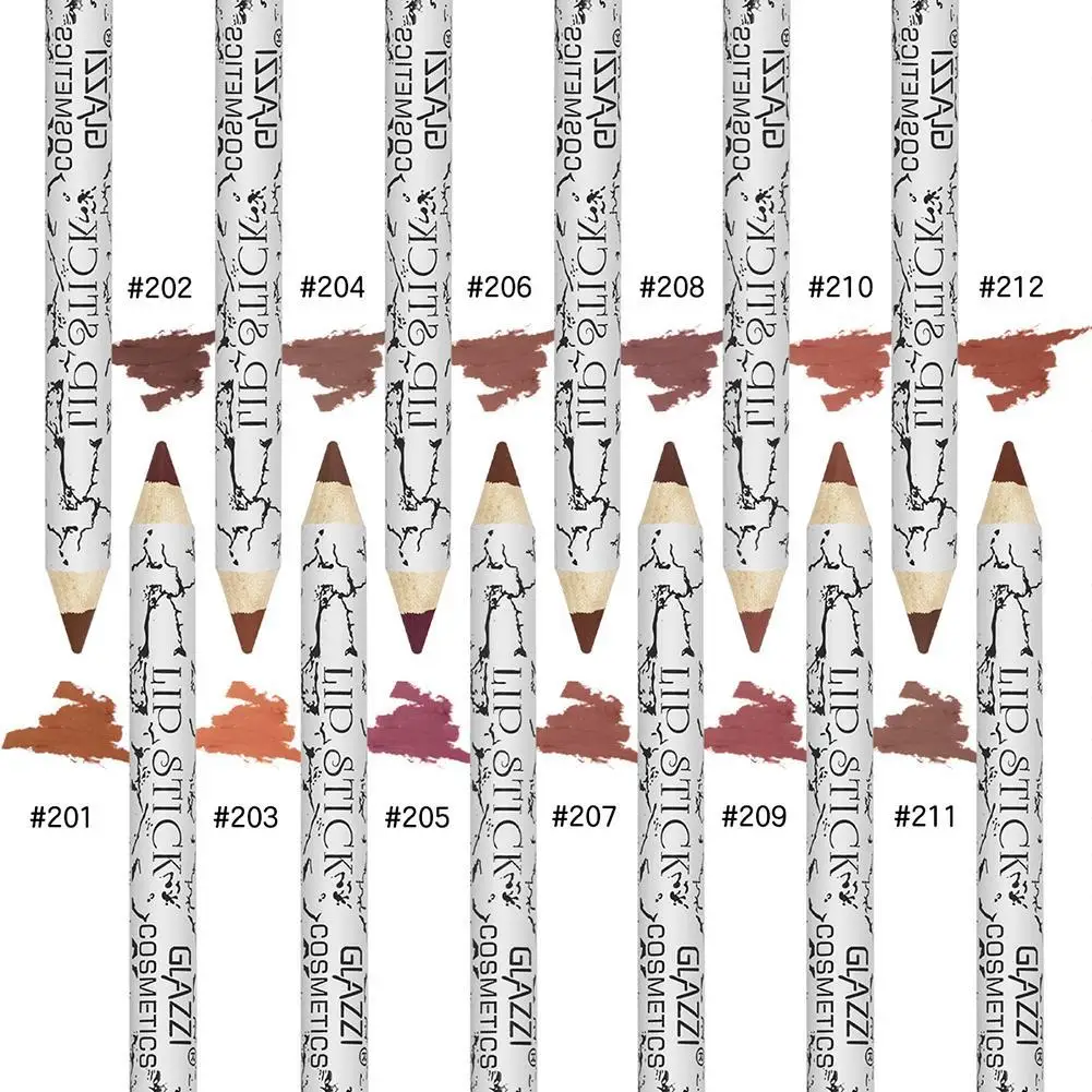 Матовый Водостойкий карандаш для губ 12 шт./компл. стойкая гладкая нюдовая помада