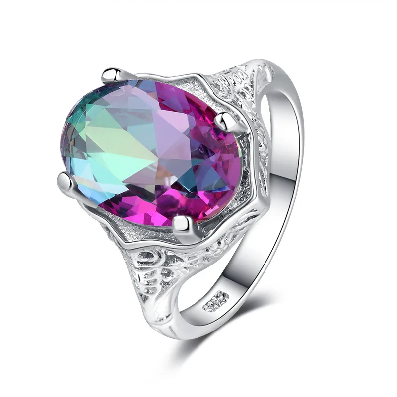 Кольцо с радугой мужское роскошное ограниченная серия alliance anillos mujer панк