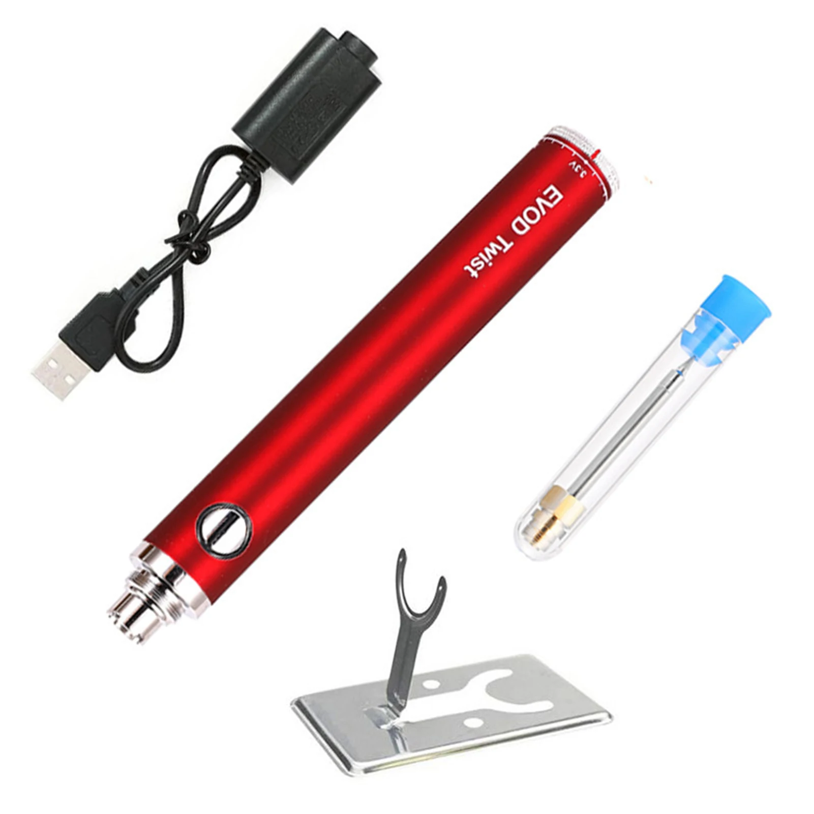 

5V 8W Soldering Iron with Holder Stand Fast Heating Cordless USB Rechargeable Iron Welding Repair Tools Box Professional