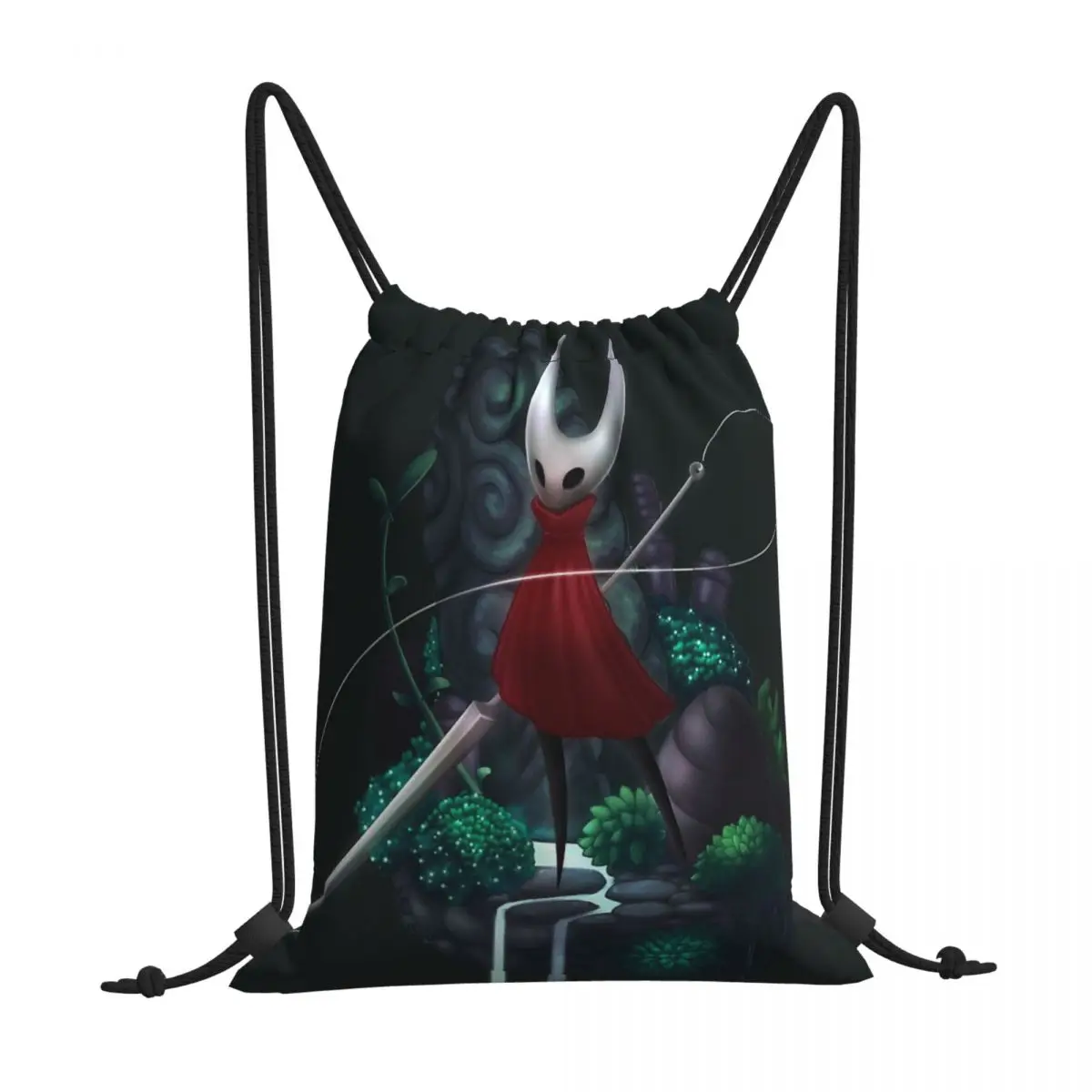 

Hornet Hollow Knight Drawstring Bags Gym Unisex Waterproof Storage Organize Bundle Pocket Rope Bag