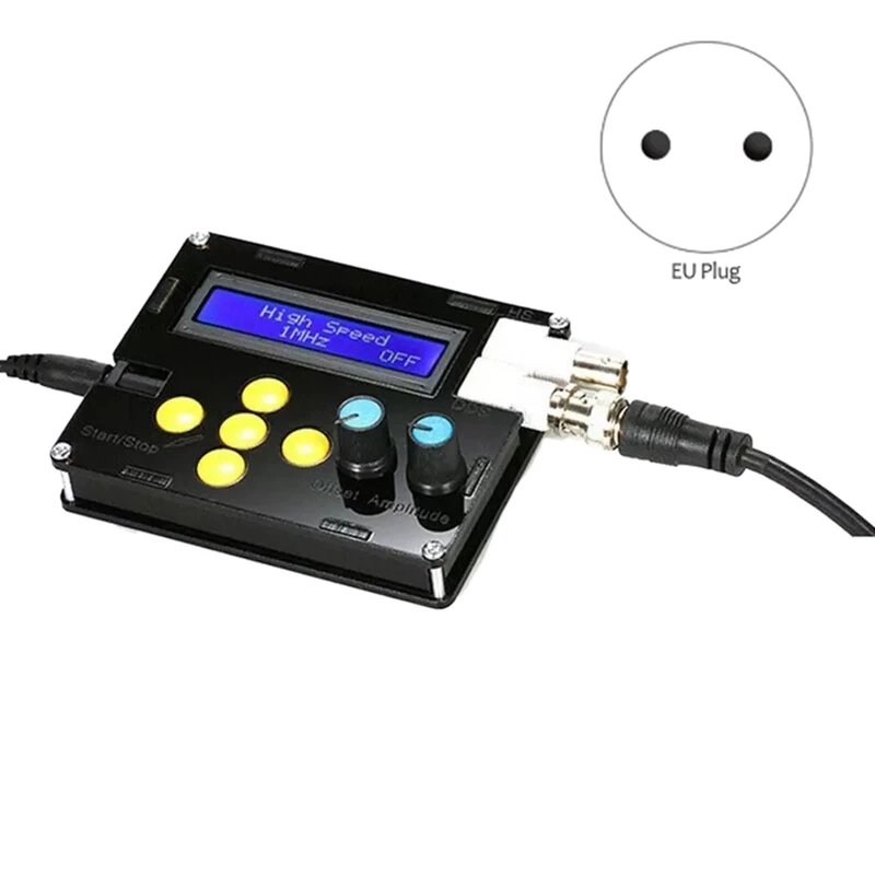 DDS LCD Signal Generator Display Line Frequency Sawtooth Wave Test Low Clip N7V6 EU Plug | Инструменты