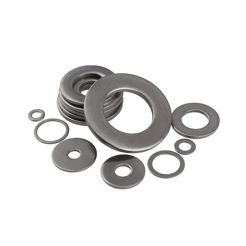 Оцинкованные белые цинковые плоские прокладки ультратонкие шайбы увеличение