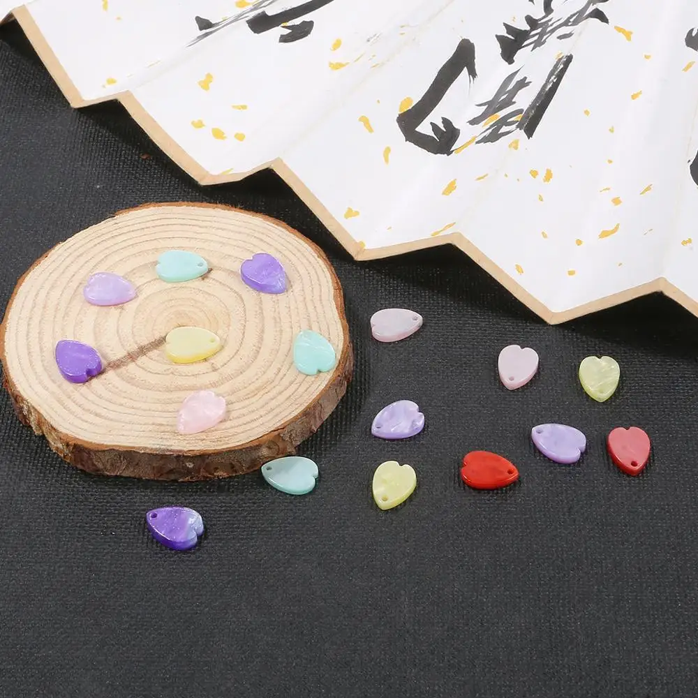 10 шт./лот акриловые ацетатные оболочки как лепестки бусины для ювелирных изделий