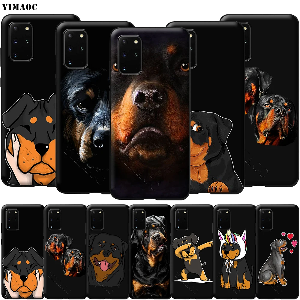 YIMAOC Rottweiler Dog Мягкий силиконовый чехол для Samsung Galaxy S6 S7 S10e Edge S8 S9 Plus A3 A5 A6 A7 A8 A9 J6 Note 8 9
