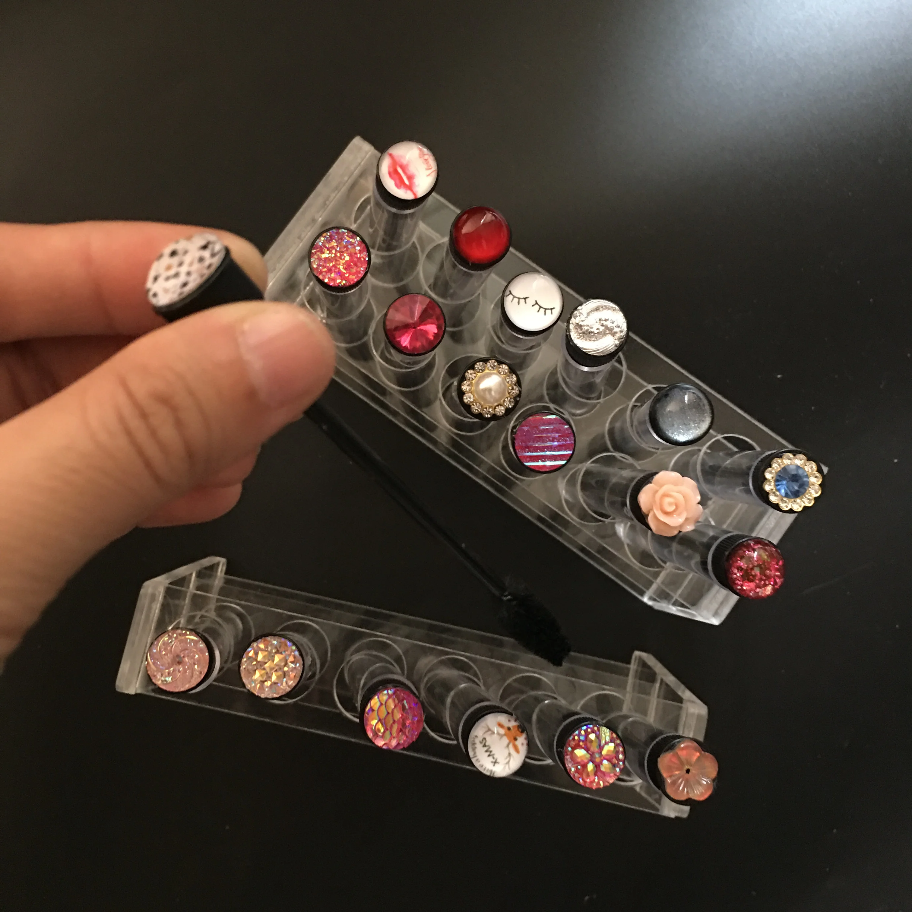 

30pcs Independent Tube Brushes Diamond Eyelashes Lashes Mascara Brush