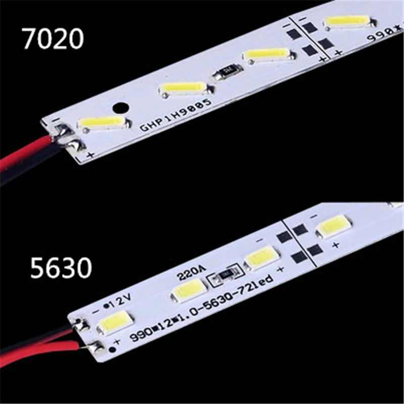 10 шт. светодиодный бар 50 см/36 s DC12V 5630/7020 жесткий полосы см трубки с U алюминиевый