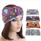 Шарф-тюрбан Женский, с богемным принтом, мусульманский Внутренний, шапочки под хиджаб