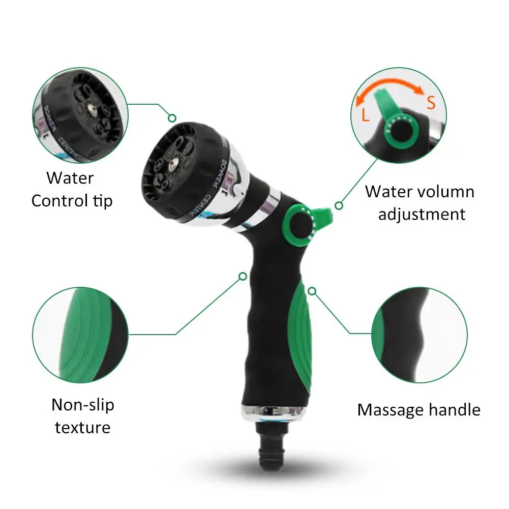 Multifunctional Water Sprayer Garden Watering Tool Portable Car Cleaning Agricultural Irrigation Sprinkler Non-slip Handle | Дом и сад