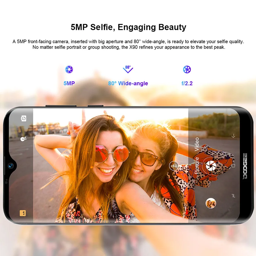 DOOGEE X90 6 1 &quotWCDMA смартфон MT6580A четырехъядерный мобильный телефон Гб 16 Dual SIM 8MP + 5MP