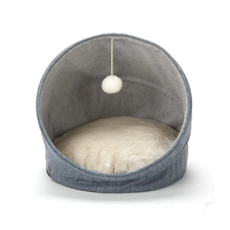 Роскошный мягкий лежак для кошек закрытые сезоны Теплый кот спальная зимняя