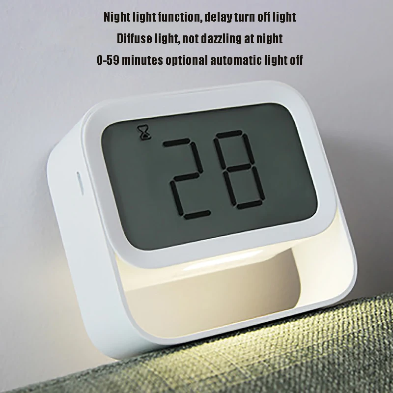 Цифровой будильник с большим экраном и петлей украшение для дома офиса