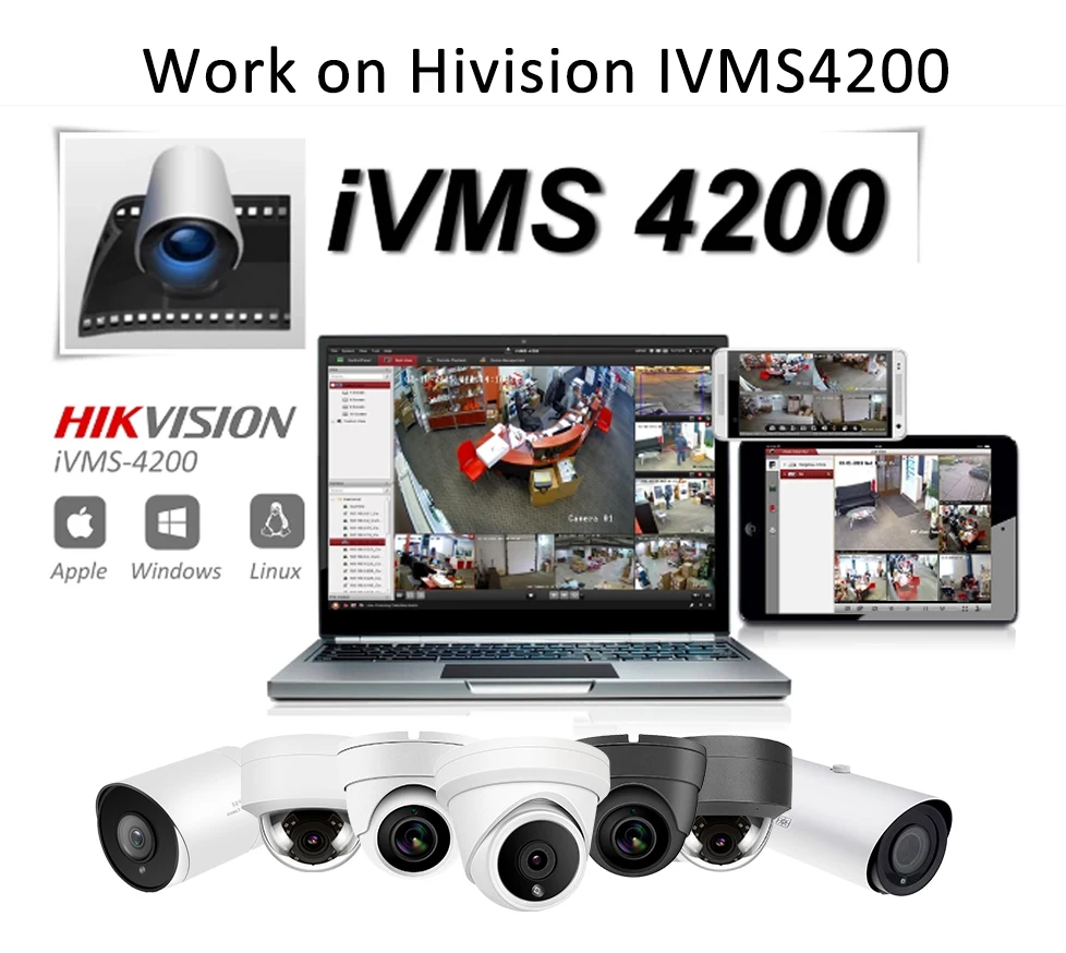 Ip-камера POE H.265 совместимая Hikvison 5MP IP POE камера для внутреннего и наружного наблюдения, настенный кронштейн для DS-1258-ZJ