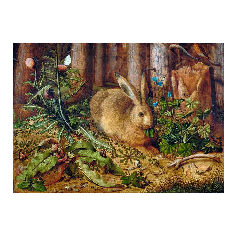 

Vintage Antique Forest Rabbit Nordic Poster Wall Art Canvas Painting Posters Wall Pictures For Living Room Home Decor Unframed