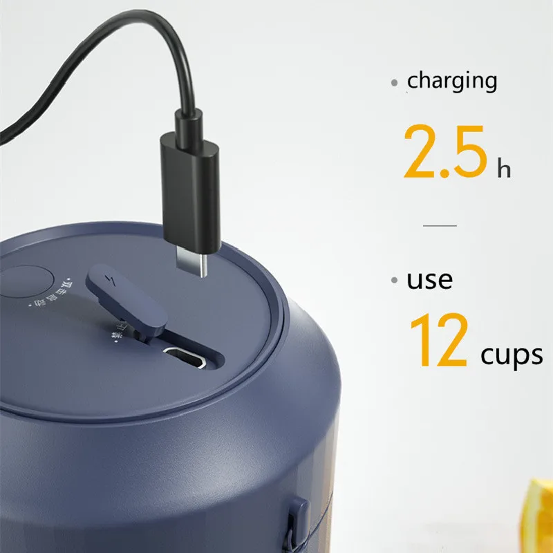 買取 電気フルーツジューサーポータブルブレンダーカップスムージーメーカー機のusb充電式ミニハンドヘルドプロセッサミキサーホーム旅行