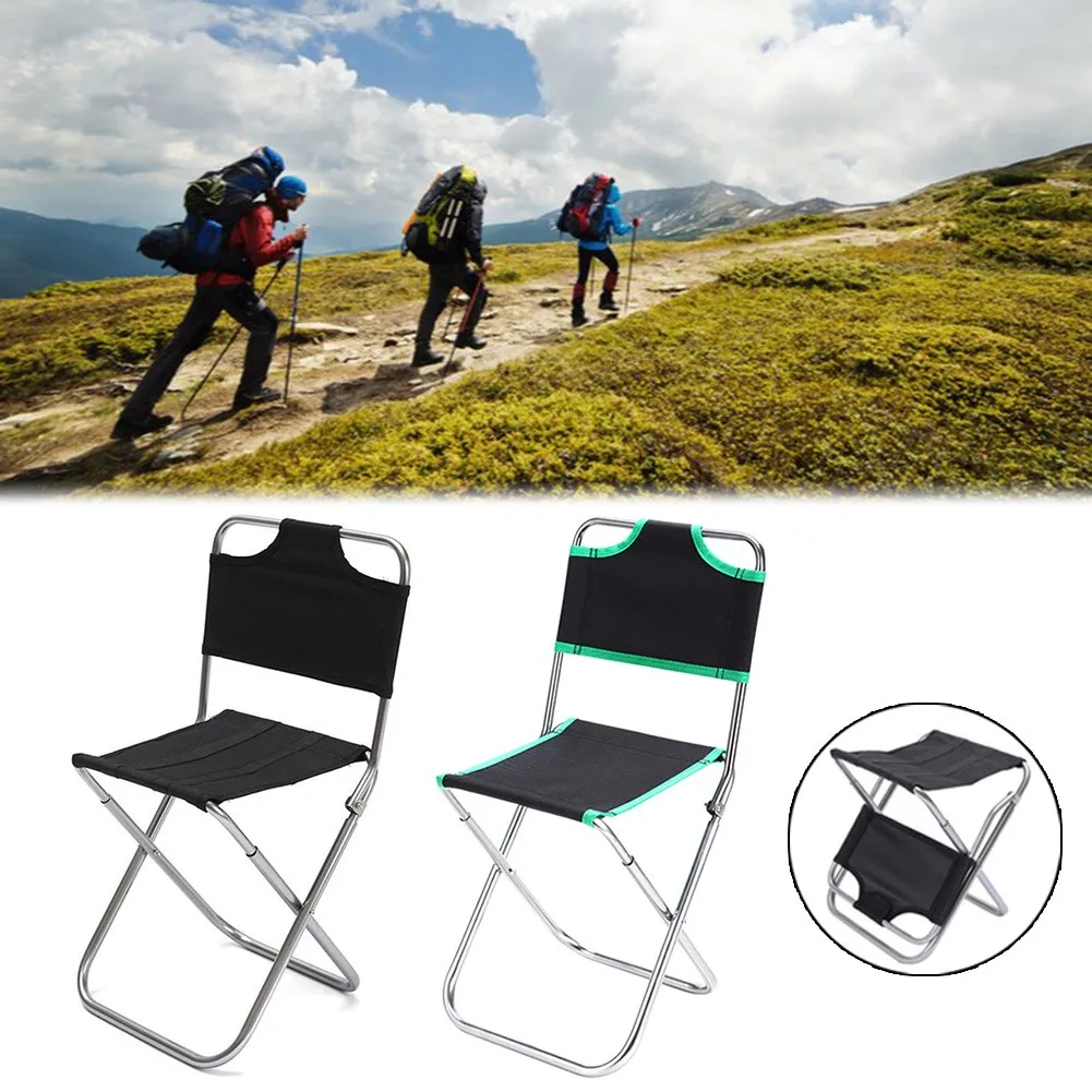 

Aluminum Alloy Backrest Folding Chair Portable Multifunctional Sturdy And Durable Outdoor Camping Fishing Picnic Folding Chair
