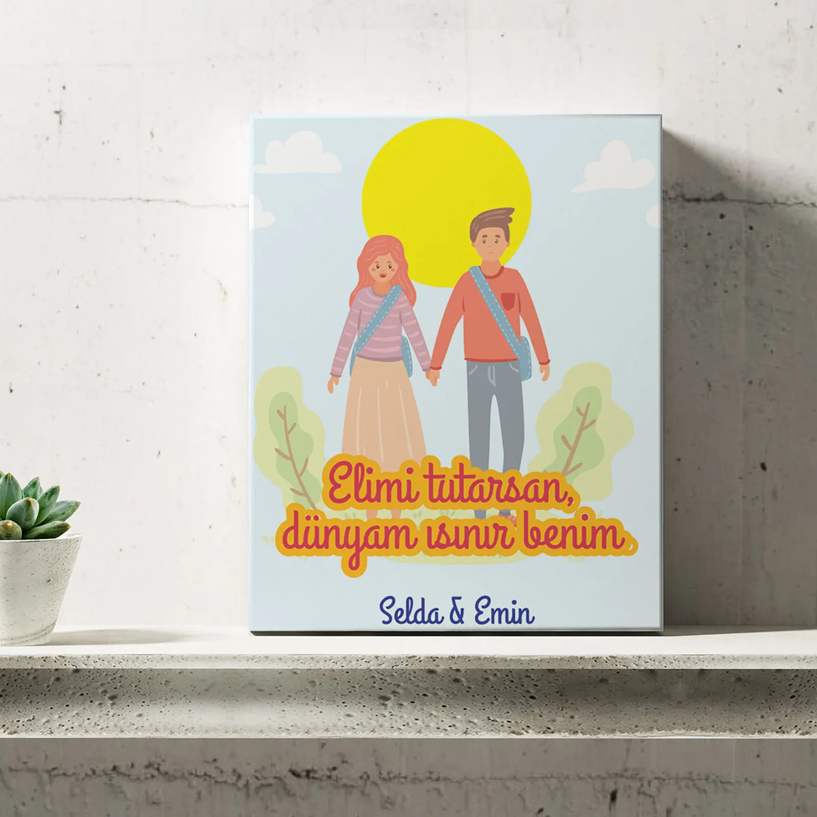 

Personalized Romantic Design Mini Canvas-16