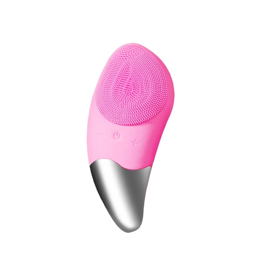 

Mini Electric Face Cleansing Brush Silicone Sonic Electric Facial Cleanser Deep Washing Face Massager Pore Cleaner Wholesale