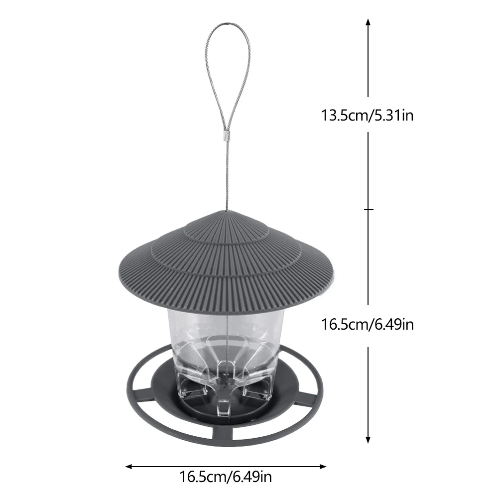 

Plastic Bird Feeder Hanging Peanut Nut Feeding Station Garden Wild Birds Seed Dispenser Holder Container