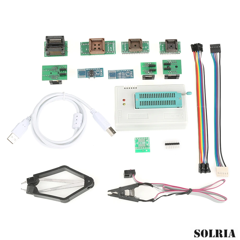 

17 шт./компл. USB Универсальный программатор для TL866II Plus EEPROM FLASH 8051 AVR MCU GAL PIC поддерживает английский/китайский язык